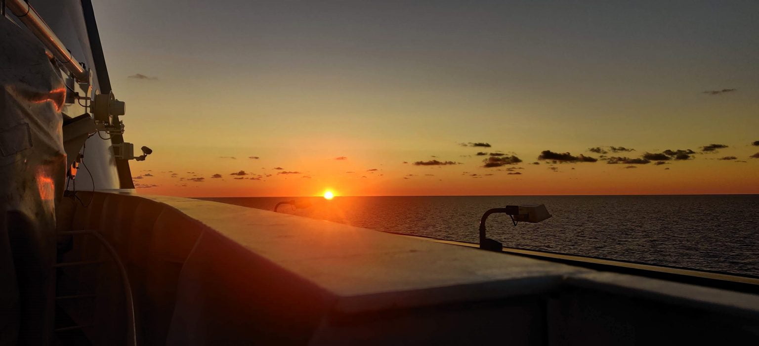 Sonnenuntergang am Seetag