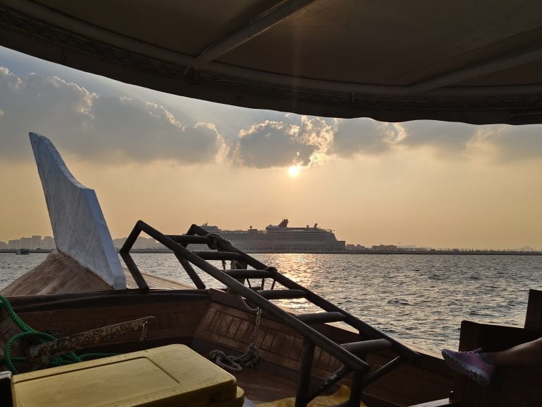 Sonnenuntergang von Dau-Boot
